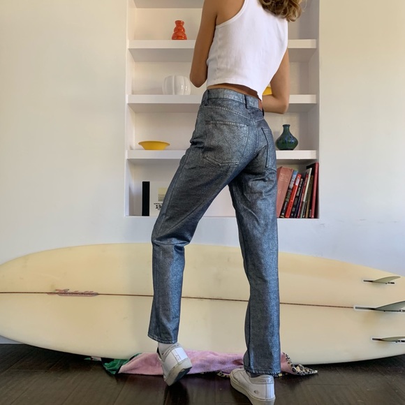 High waisted glittery pants from Urban Outfitters - Picture 5 of 5